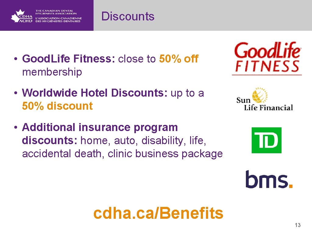 Discounts • Good. Life Fitness: close to 50% off membership • Worldwide Hotel Discounts: