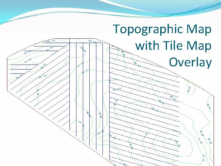 Topographic Map with Tile Map Overlay 