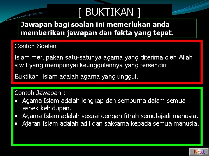 [ BUKTIKAN ] Jawapan bagi soalan ini memerlukan anda memberikan jawapan dan fakta yang