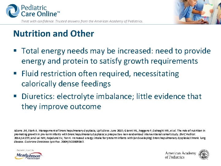 Treat with confidence. Trusted answers from the American Academy of Pediatrics. Nutrition and Other