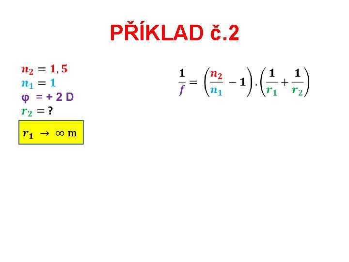 PŘÍKLAD č. 2 