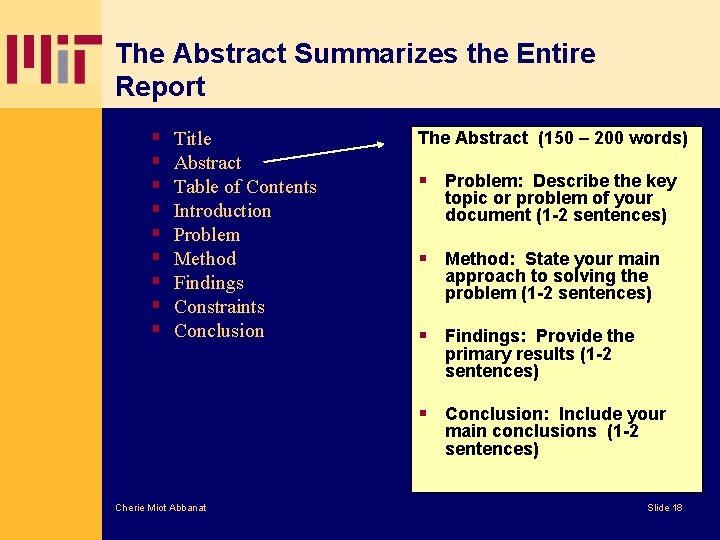 Creating Your 11 18811 520 Presentation and Report
