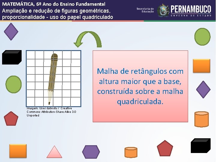 MATEMÁTICA, 6º Ano do Ensino Fundamental Ampliação e redução de figuras geométricas, proporcionalidade -