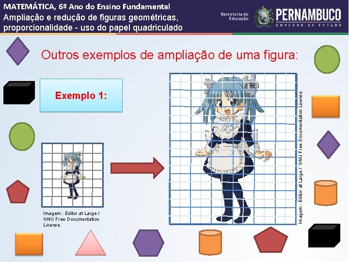 MATEMÁTICA, 6º Ano do Ensino Fundamental Ampliação e redução de figuras geométricas, proporcionalidade -