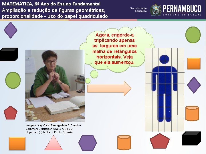 MATEMÁTICA, 6º Ano do Ensino Fundamental Ampliação e redução de figuras geométricas, proporcionalidade -