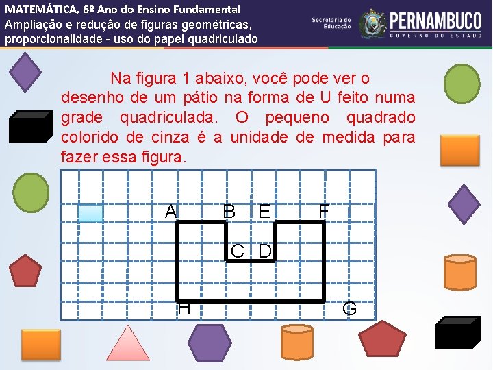 MATEMÁTICA, 6º Ano do Ensino Fundamental Ampliação e redução de figuras geométricas, proporcionalidade -