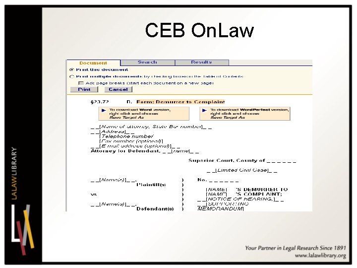 CEB On. Law 