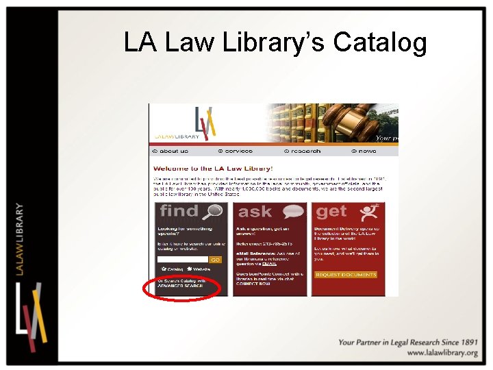 LA Law Library’s Catalog 