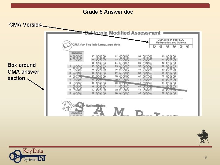 Grade 5 Answer doc CMA Version Box around CMA answer section 9 