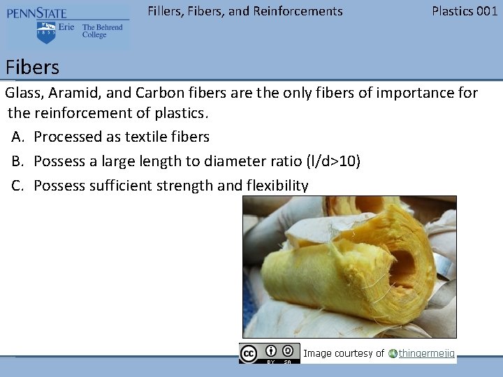Fillers, Fibers, and Reinforcements BLANK Plastics 001 Fibers Glass, Aramid, and Carbon fibers are