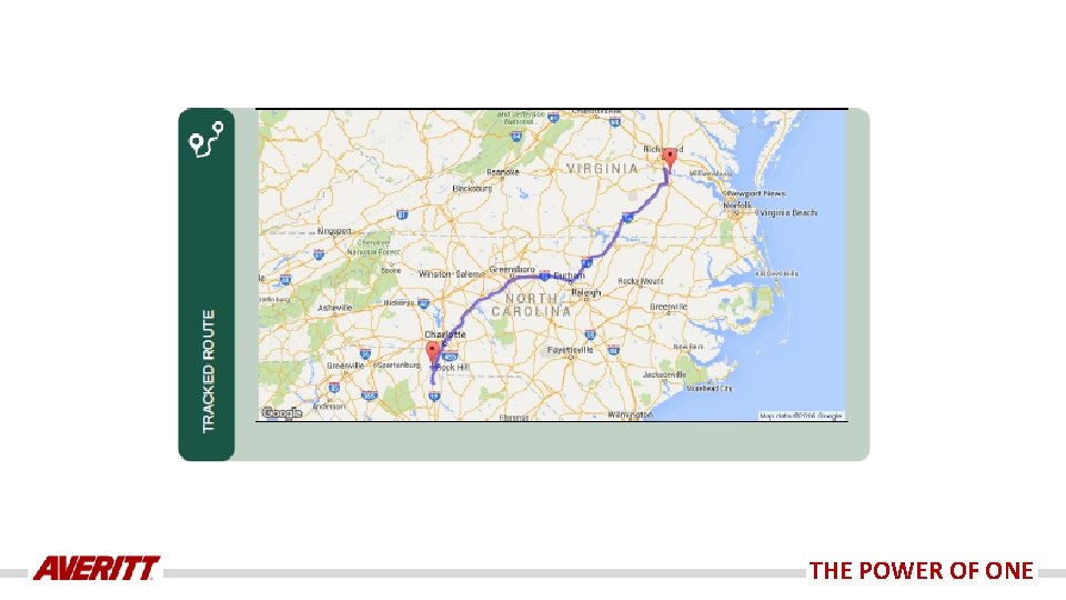 THE POWER OF ONE THE POWER OF ONE