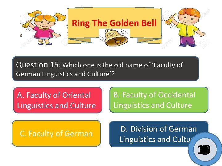 Ring The Golden Bell Question 15: Which one is the old name of ‘Faculty Ring The Golden Bell Question 15: Which one is the old name of ‘Faculty