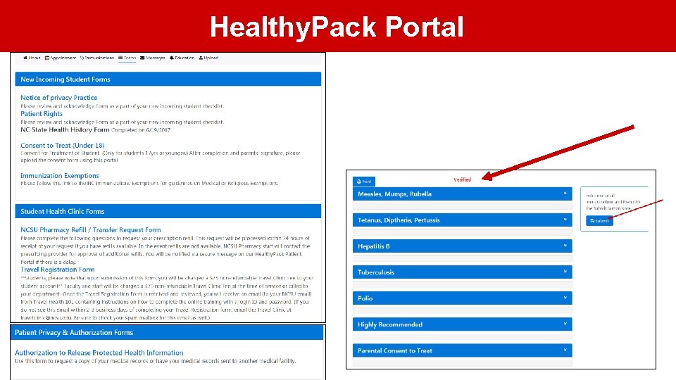Healthy. Pack Portal 