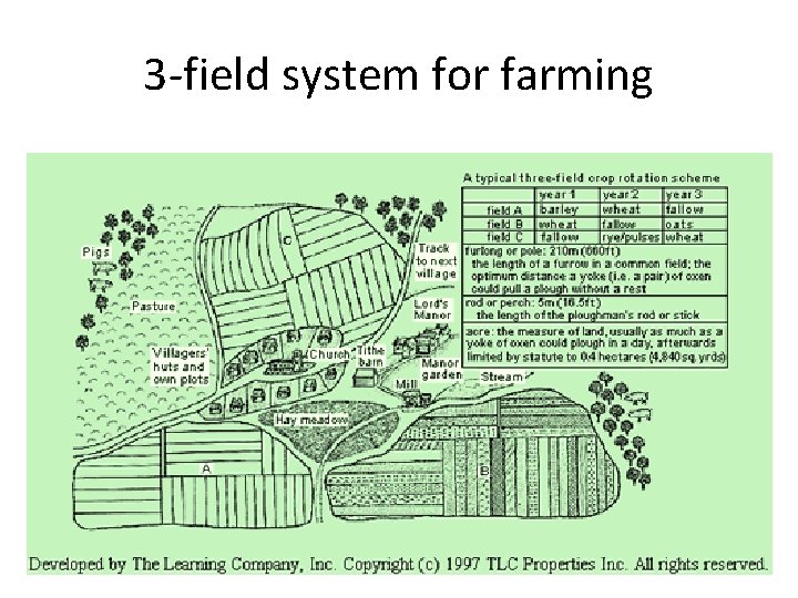 3 -field system for farming 