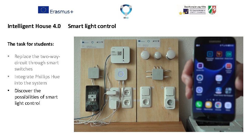 Intelligent House 4. 0 The task for students: • Replace the two-waycircuit through smart