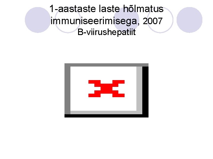 1 -aastaste laste hõlmatus immuniseerimisega, 2007 B-viirushepatiit 