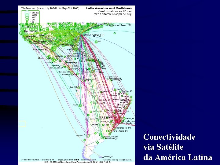 Conectividade via Satélite da América Latina 