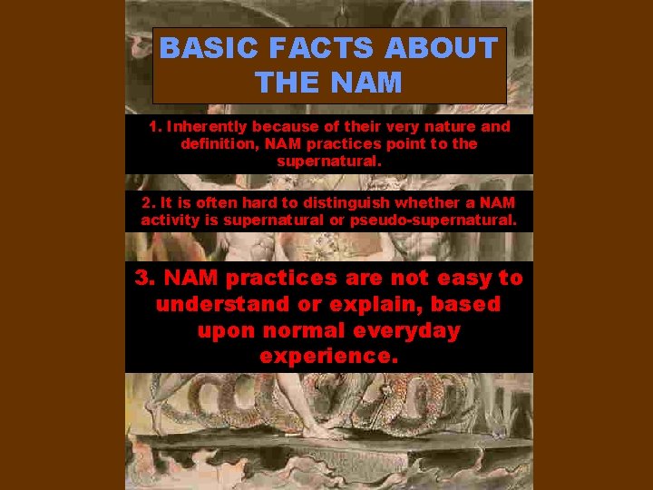 BASIC FACTS ABOUT THE NAM 1. Inherently because of their very nature and definition,