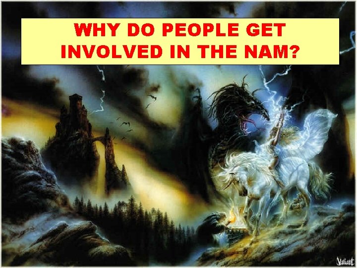 WHY DO PEOPLE GET INVOLVED IN THE NAM? 