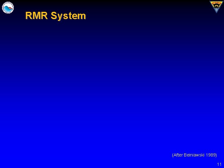 RMR System (After Beiniawski 1989) 11 