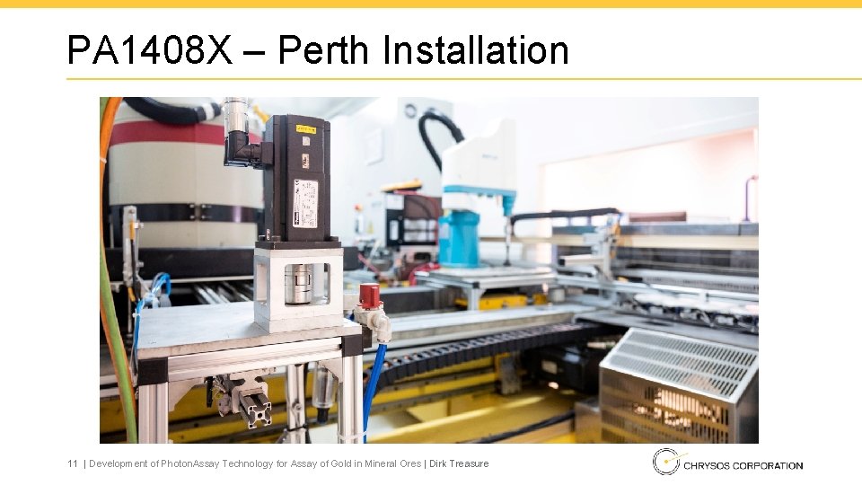 PA 1408 X – Perth Installation 11 | Development of Photon. Assay Technology for