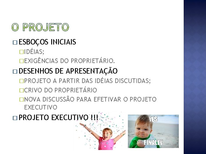 � ESBOÇOS INICIAIS �IDÉIAS; �EXIGÊNCIAS � DESENHOS DO PROPRIETÁRIO. DE APRESENTAÇÃO �PROJETO A PARTIR