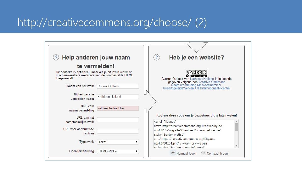 http: //creativecommons. org/choose/ (2) 