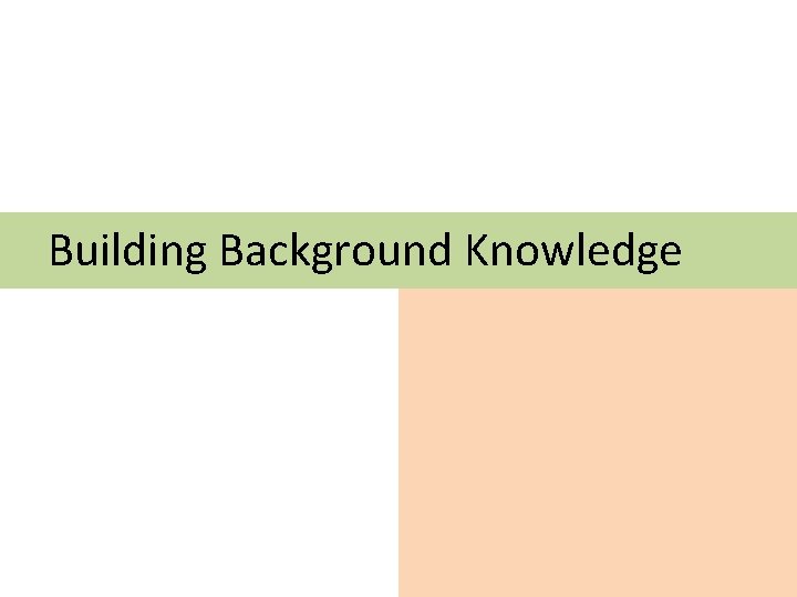 Building Background Knowledge 