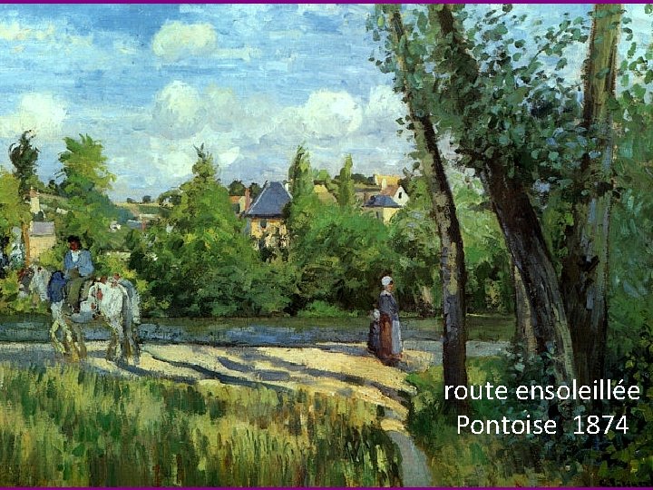 route ensoleillée Pontoise 1874 