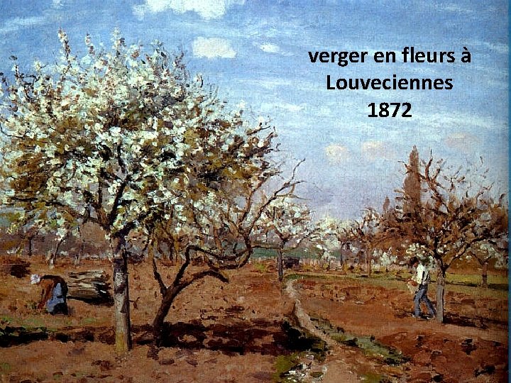 verger en fleurs à Louveciennes 1872 