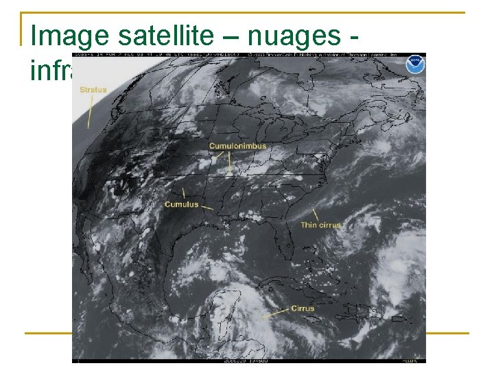 Image satellite – nuages infrarouge 