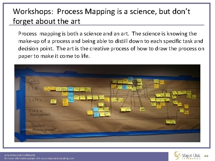 Workshops: Process Mapping is a science, but don’t forget about the art Process mapping