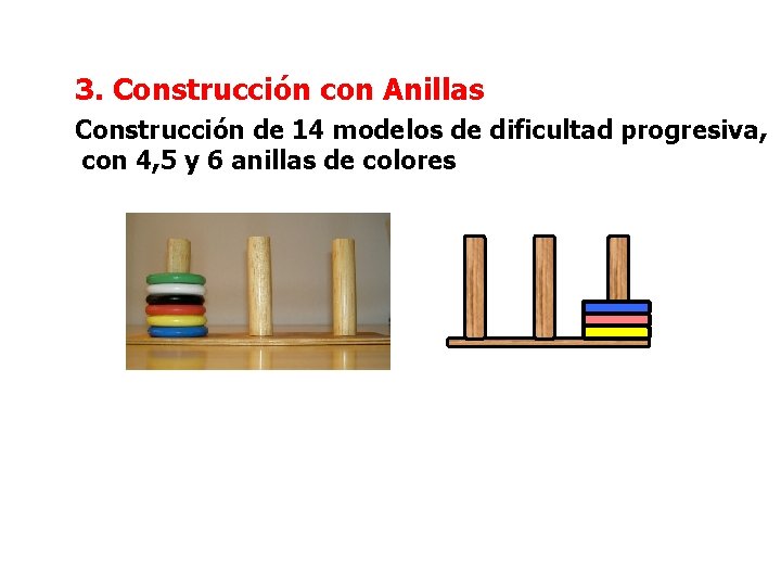 3. Construcción con Anillas Construcción de 14 modelos de dificultad progresiva, con 4, 5 3. Construcción con Anillas Construcción de 14 modelos de dificultad progresiva, con 4, 5