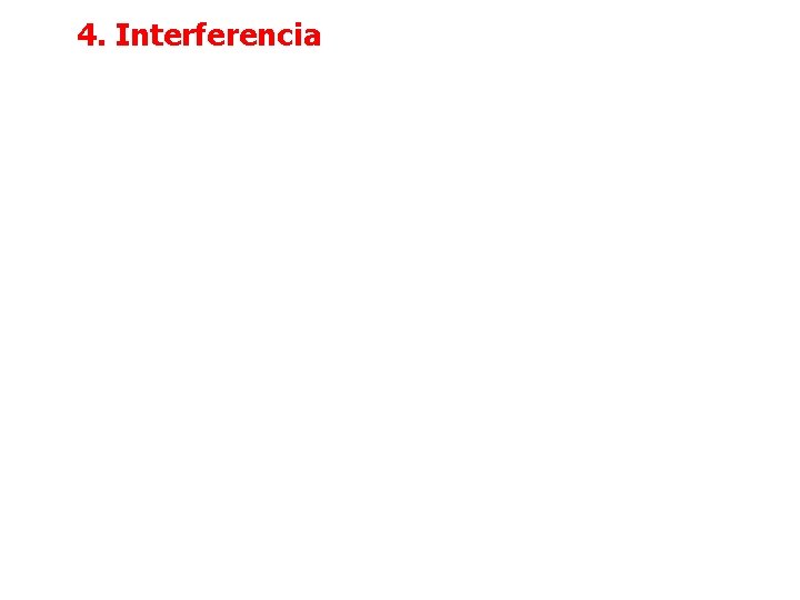 4. Interferencia 4. Interferencia