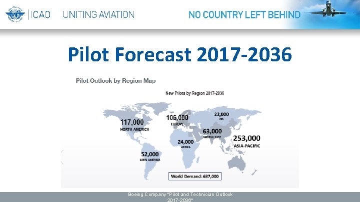 Pilot Forecast 2017 -2036 Boeing Company "Pilot and Technician Outlook 2017 -2036" 