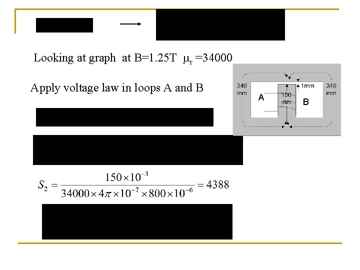 Looking at graph at B=1. 25 T r =34000 Apply voltage law in loops
