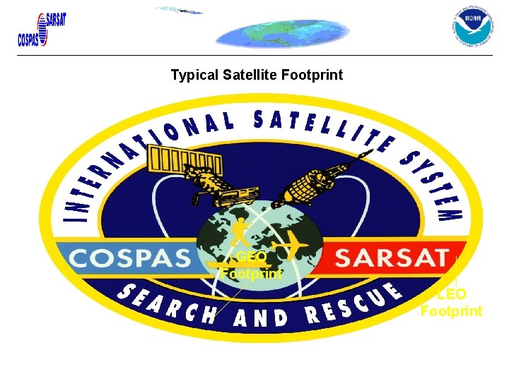 Typical Satellite Footprint GEO Footprint LEO Footprint Typical Satellite Footprint GEO Footprint LEO Footprint