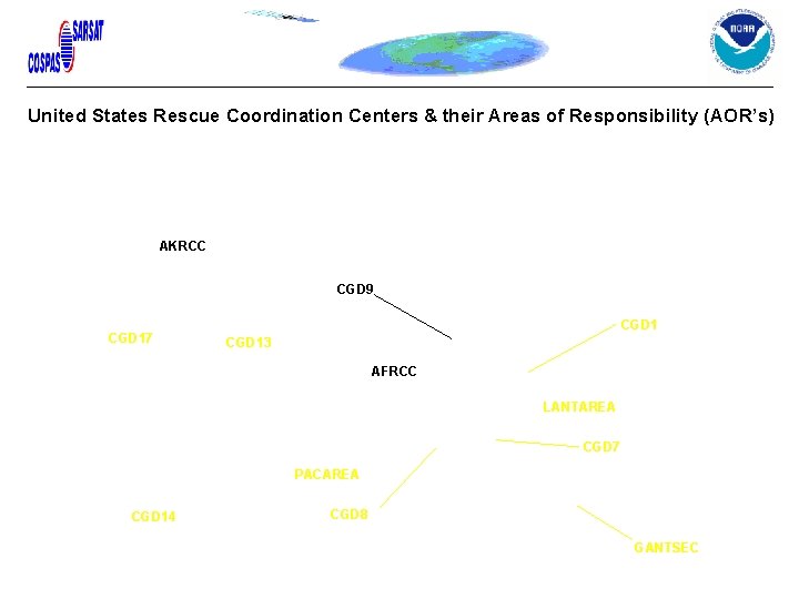 United States Rescue Coordination Centers & their Areas of Responsibility (AOR’s) AKRCC CGD 9 United States Rescue Coordination Centers & their Areas of Responsibility (AOR’s) AKRCC CGD 9