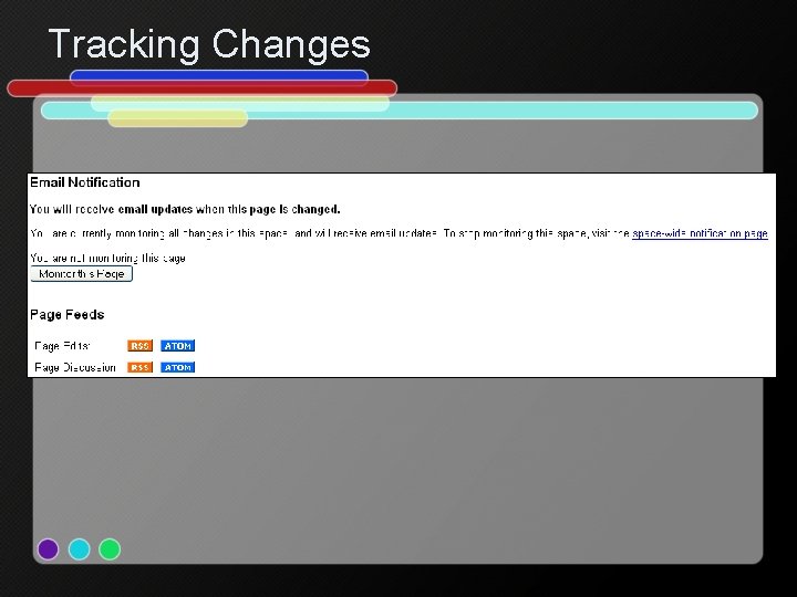 Tracking Changes 