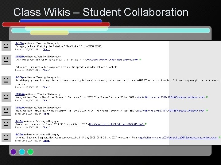 Class Wikis – Student Collaboration 