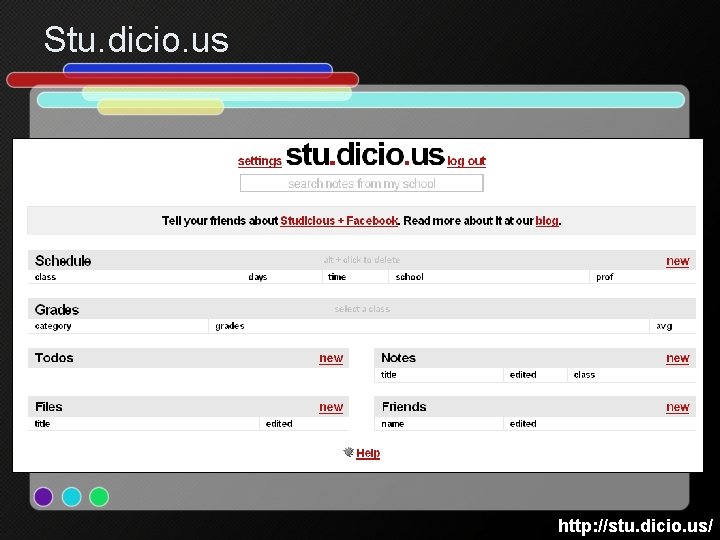 Stu. dicio. us http: //stu. dicio. us/ 