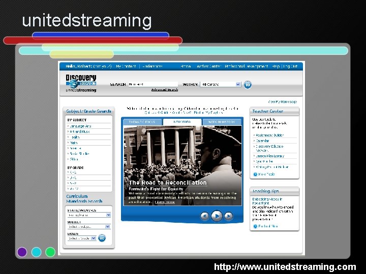 unitedstreaming http: //www. unitedstreaming. com 