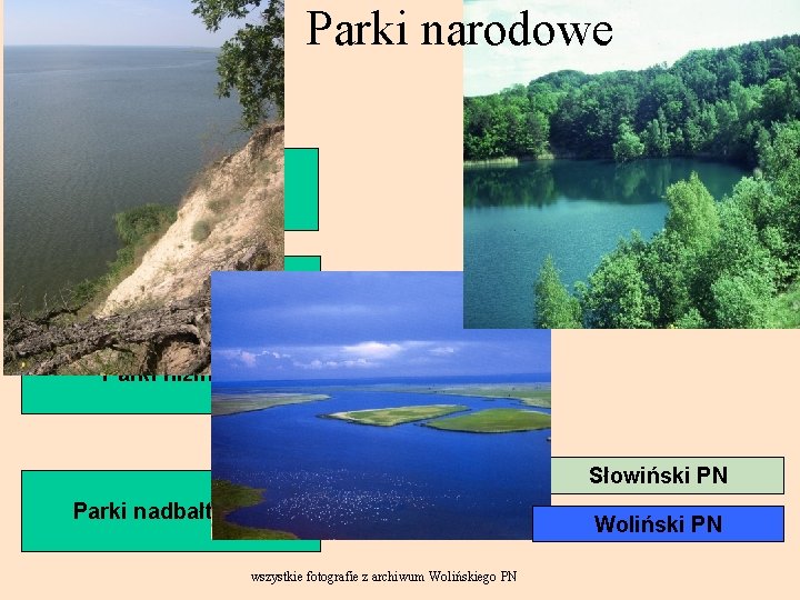 Parki narodowe Parki górskie Parki wyżyn Parki nizinne Słowiński PN Parki nadbałtyckie wszystkie fotografie