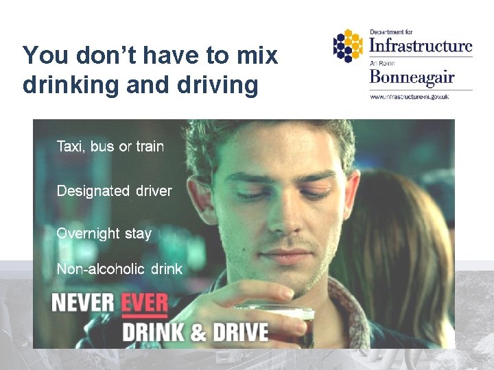 You don’t have to mix drinking and driving 