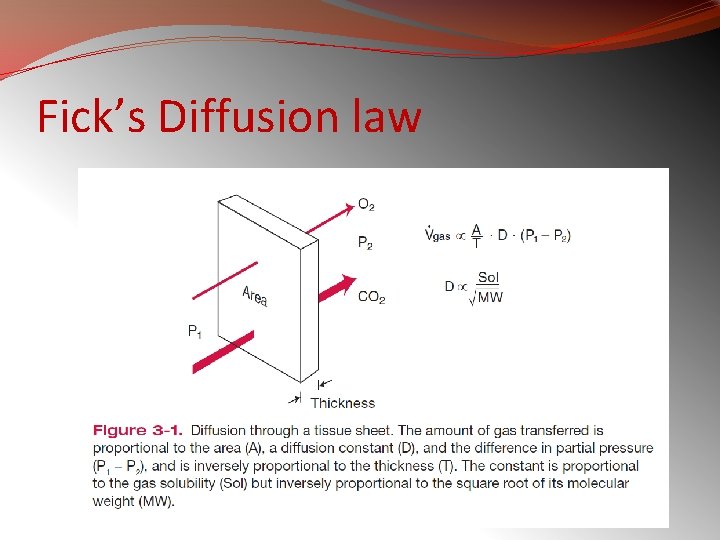Fick’s Diffusion law 
