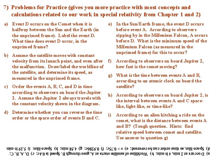 7) Problems for Practice (gives you more practice with most concepts and calculations related