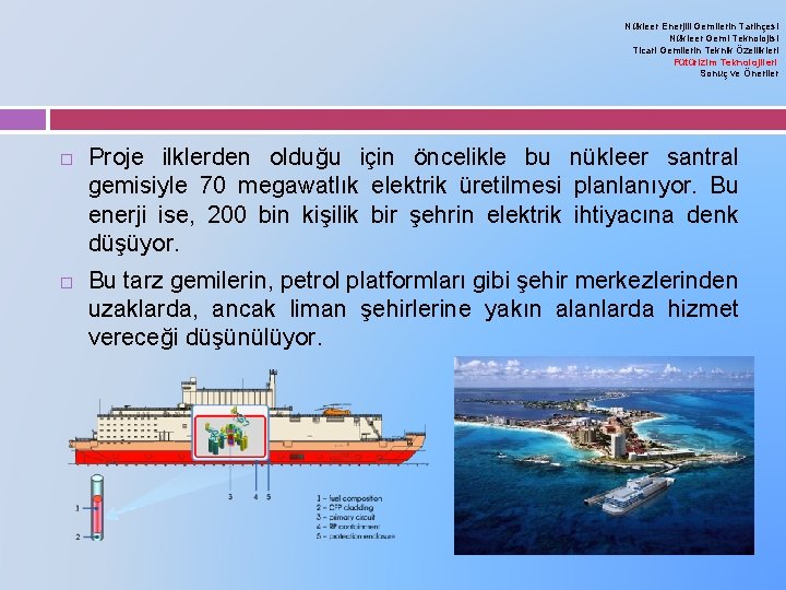 Nükleer Enerjili Gemilerin Tarihçesi Nükleer Gemi Teknolojisi Ticari Gemilerin Teknik Özellikleri Fütürizim Teknolojileri Sonuç