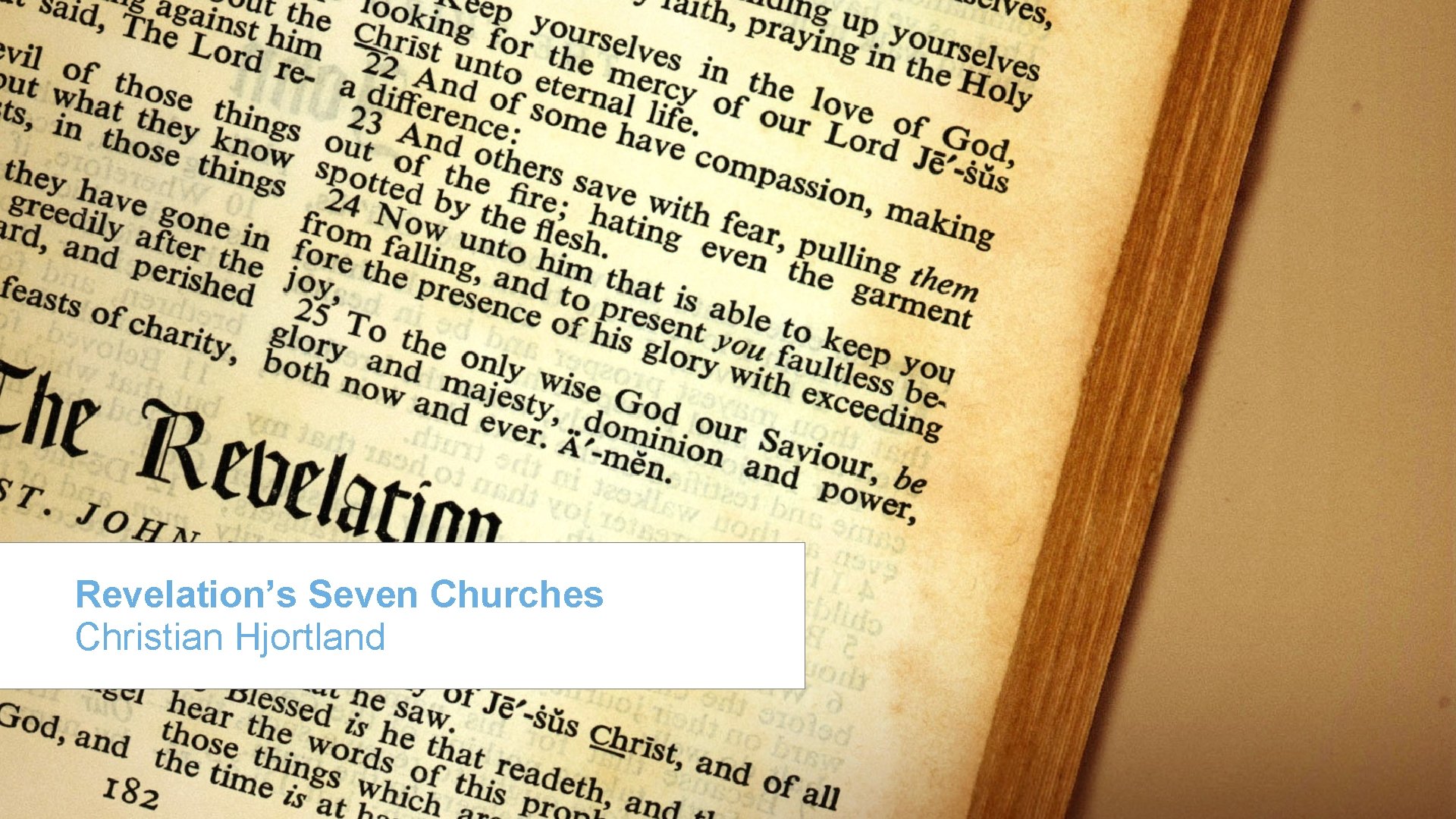 Revelation’s Seven Churches Christian Hjortland 