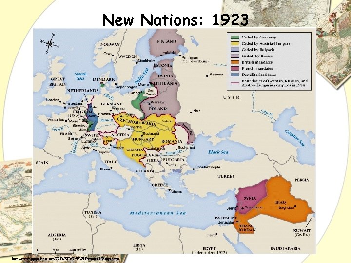 New Nations: 1923 http: //www. pptpalooza. net/PPTs/EHAP/WWITerritorial. Changes. ppt 