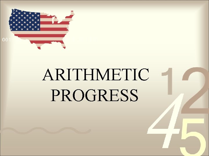 ARITHMETIC PROGRESS 